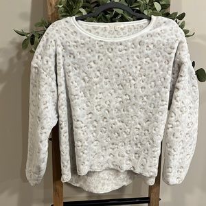 Z Supply snow leopard fleece